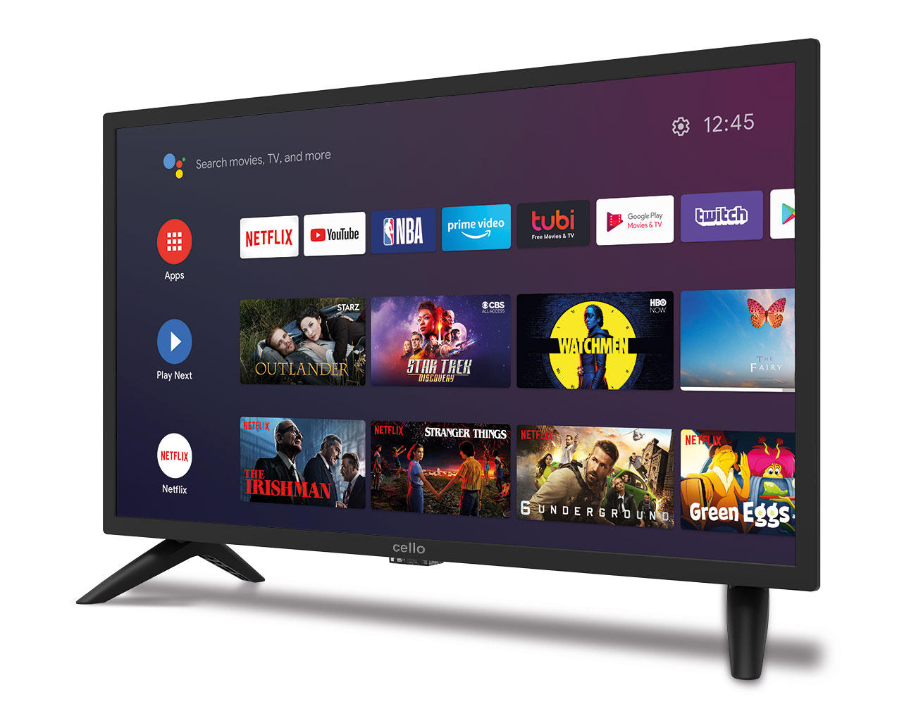 24 inch SmartTV 12v Android TV with Google Assistant, Freeview