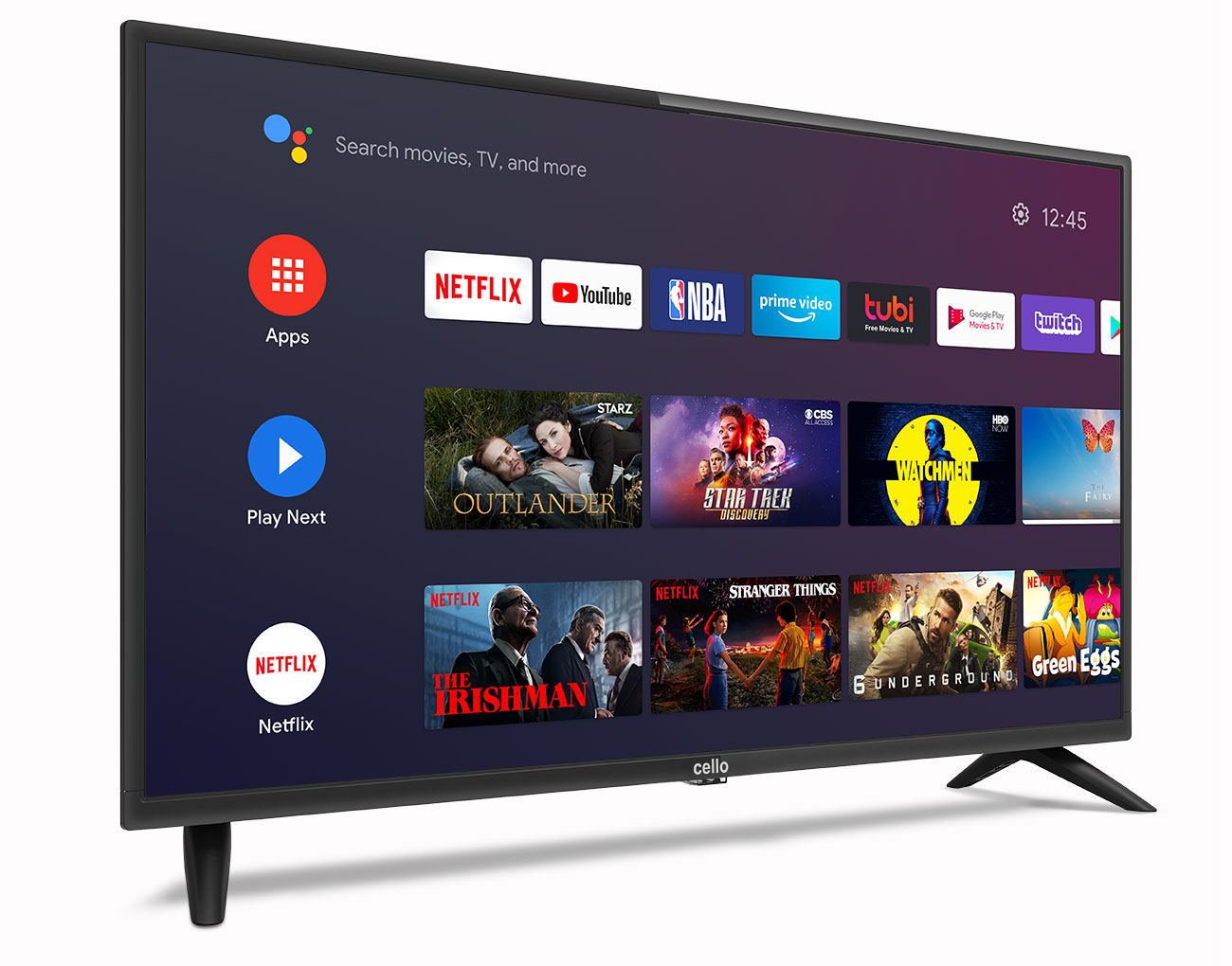 32 inch Smart Android TV with Google Assistant and Freeview Play