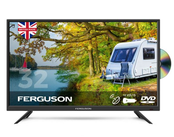 Ferguson-F32F-HD-Ready-Traveller-12v-TV-w/-Built-in-DVD-Player-&-Satellite-Tuner