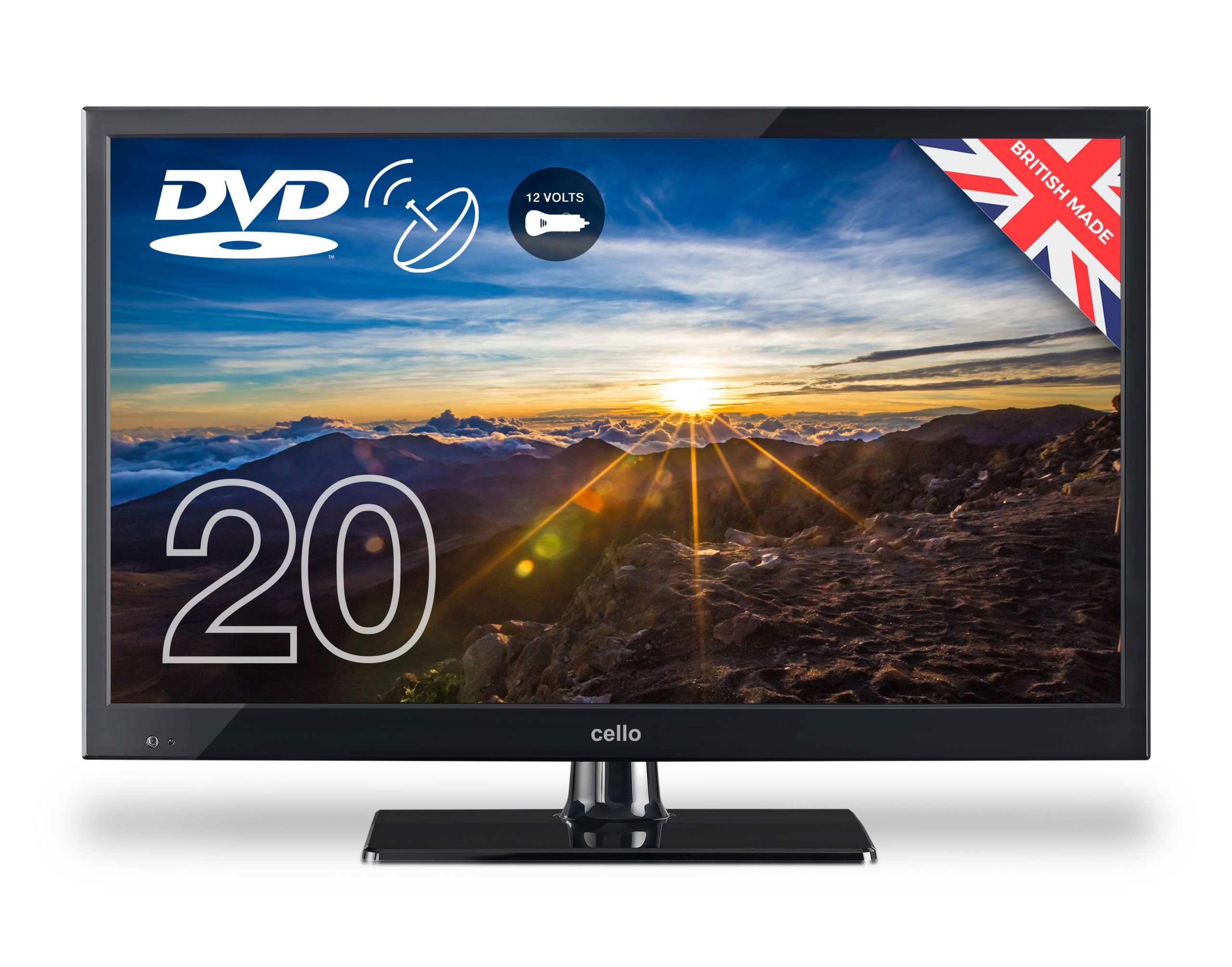 Cello C2020FS 12V 20 Inch HD LED 12v TV with Satellite Tuner, Built-in ...