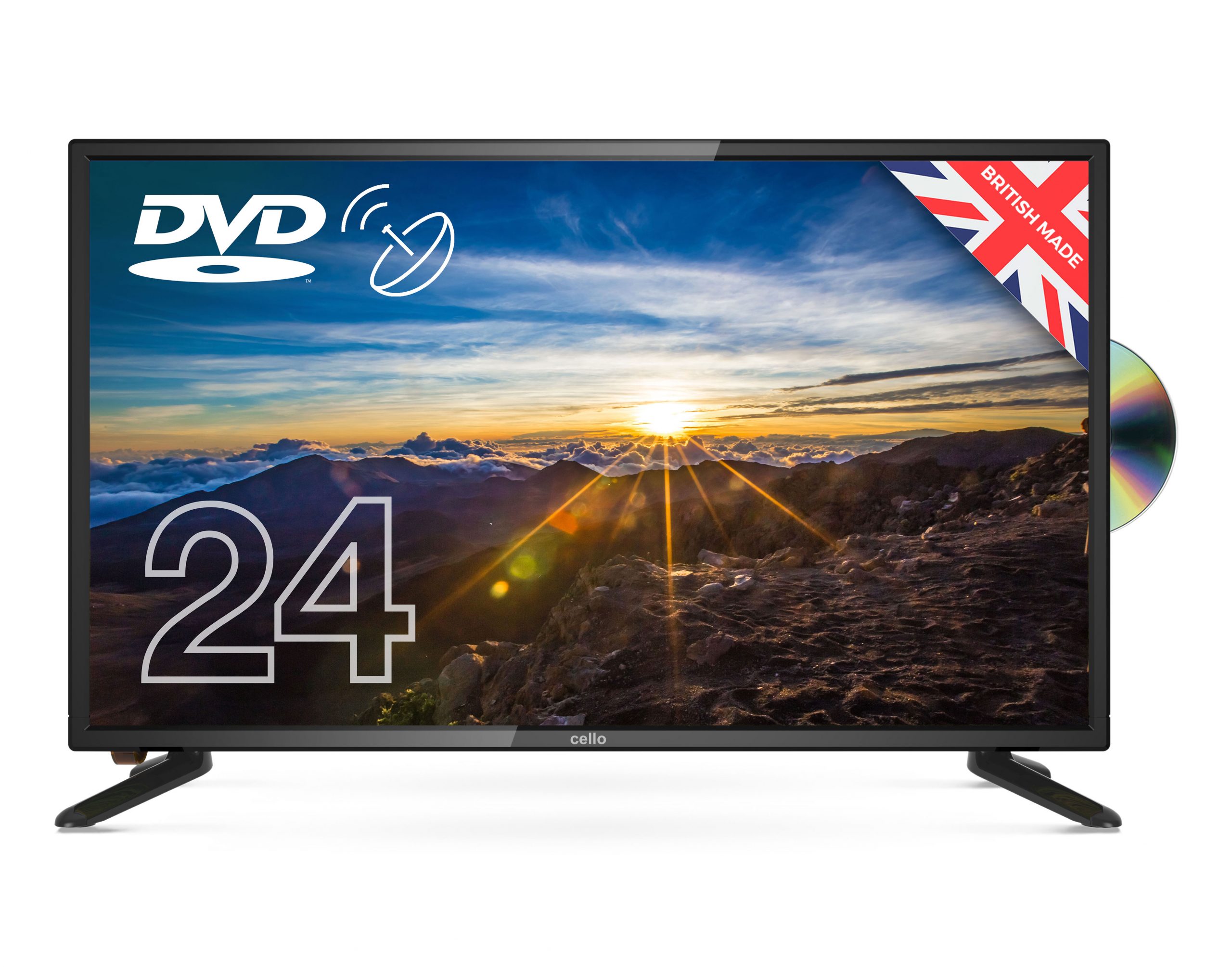 Cello C2420FS 24 inch 12 HD Ready LED TV w/ Built-in DVD & Satellite