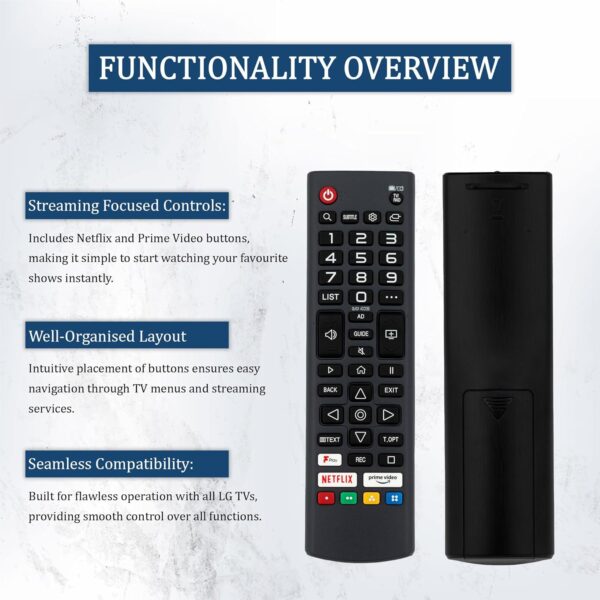 Universal Remote Control for LG Smart TV-Compatible All for LG Smart TVs,LCD, LED, UHD, QLED, 4K HDR,TV Remote for All Models - Image 3